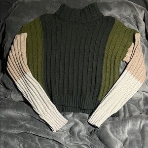 Time and Tru Multicolor Turtleneck Sweater